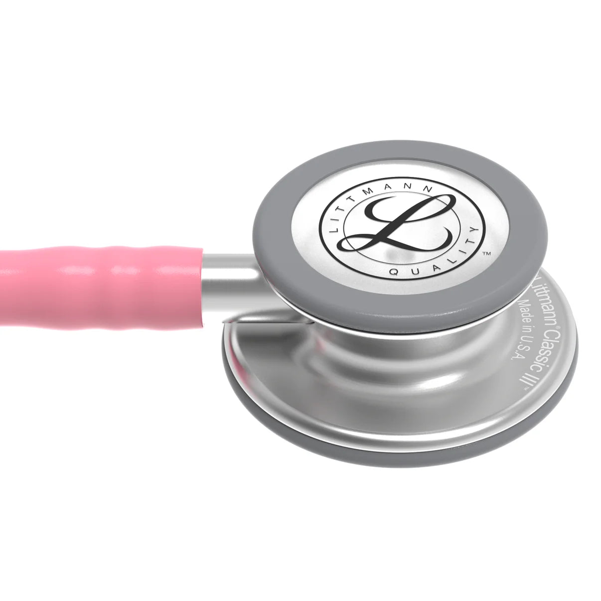 3M Littmann® Classic III Monitoring Stethoscope, Standard-Finish Chestpiece, Pearl Pink Tube, 27 inch, 5633
