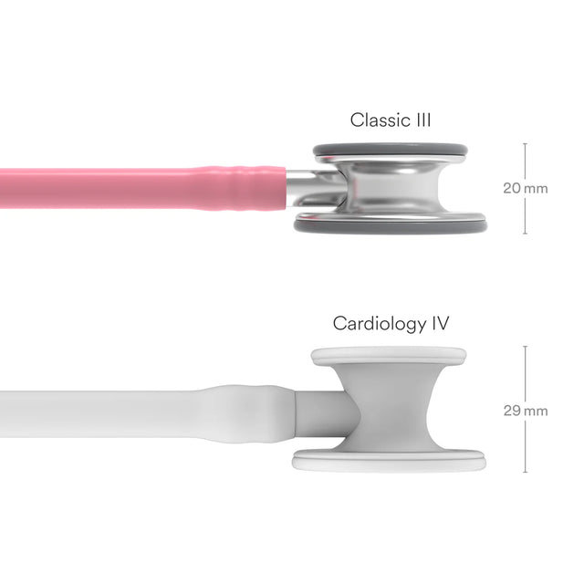 3M Littmann® Classic III Monitoring Stethoscope, Standard-Finish Chestpiece, Pearl Pink Tube, 27 inch, 5633