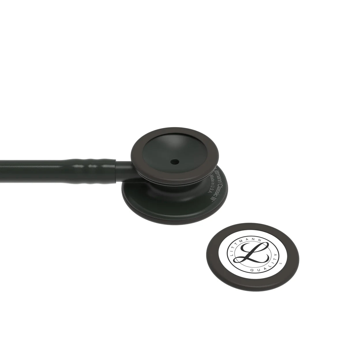 3M Littmann® Classic III Monitoring Stethoscope, Black Edition Chestpiece, Black Tube, 27 inch, 5803
