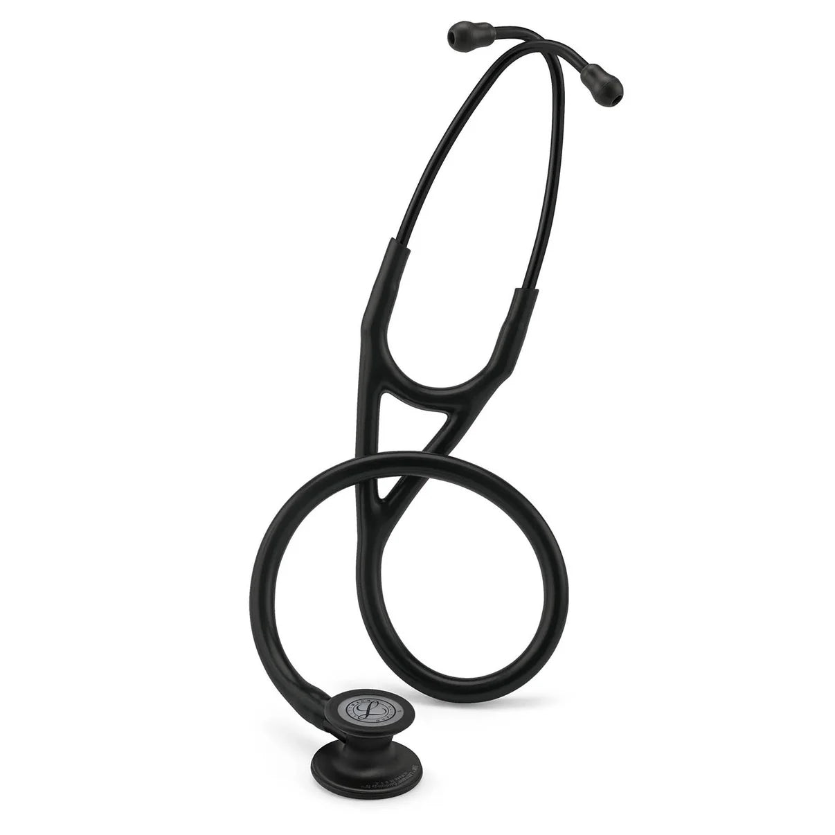 3M Littmann® Cardiology IV Diagnostic Stethoscope, Black-Finish Chestpiece, Black Tube, Stem and Headset, 27 inch, 6163