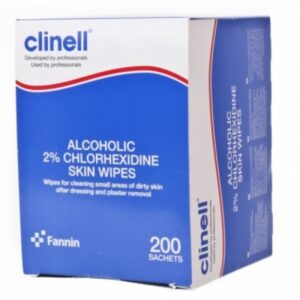 CA2CSKIN: 2% Chlorhexidine in 70% Alcohol Skin Wipes